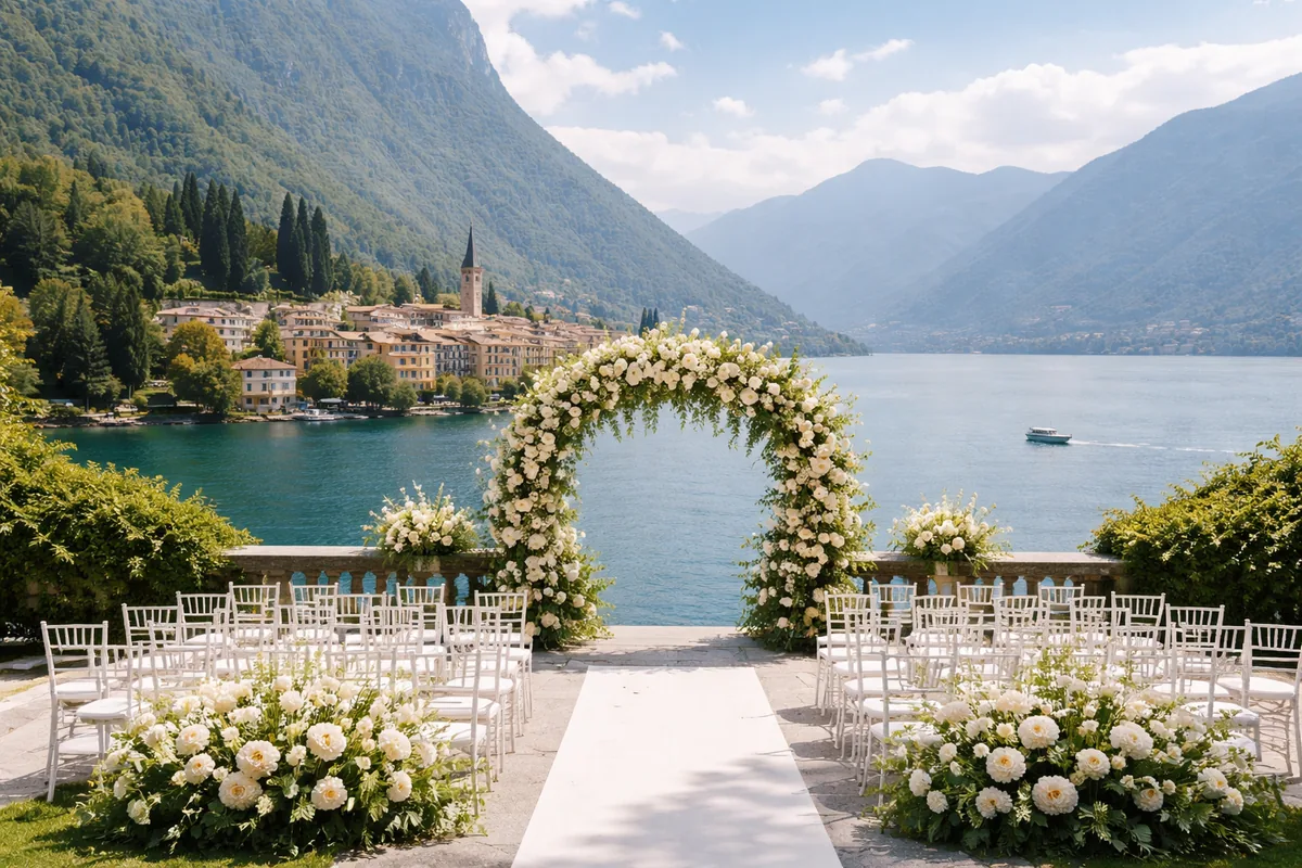 Comment choisir le lac de Côme pour un mariage sur mesure dans une ville historique